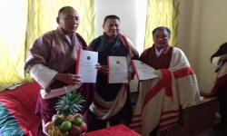 Dasho with Dasho Dzongrab and Dasho Dungpa