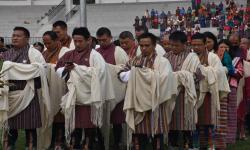 His Majesty’s Zhabten Recitation by the guests and people