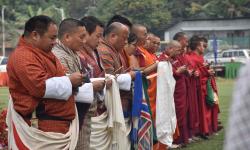 His Majesty’s Zhabten Recitation by the guests and people