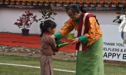 Games played among students and women, and prize award