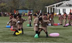 Games played among students and women, and prize award